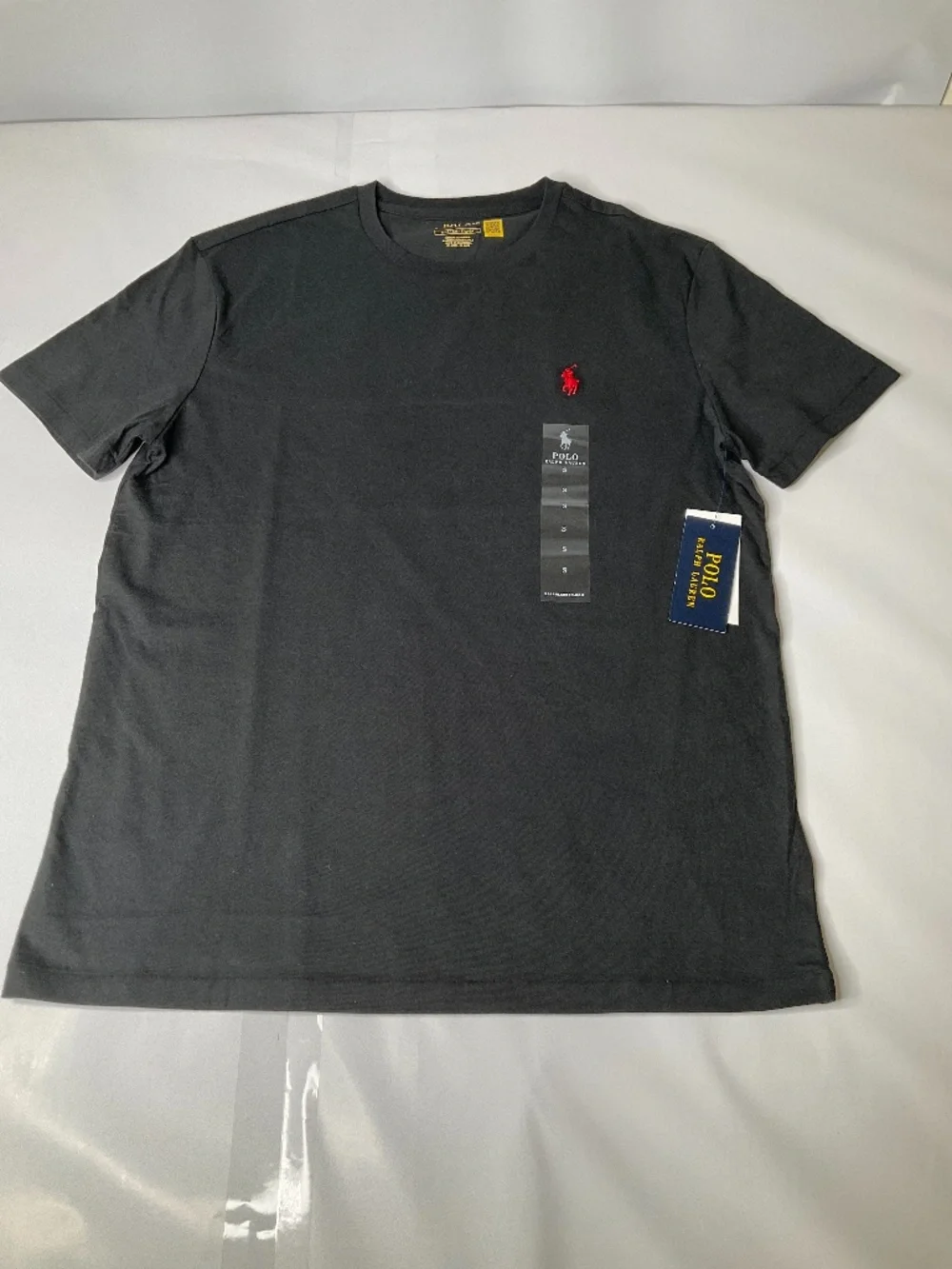 Polo Ralph Lauren Men’s black short sleeves with red pony  size S (124)